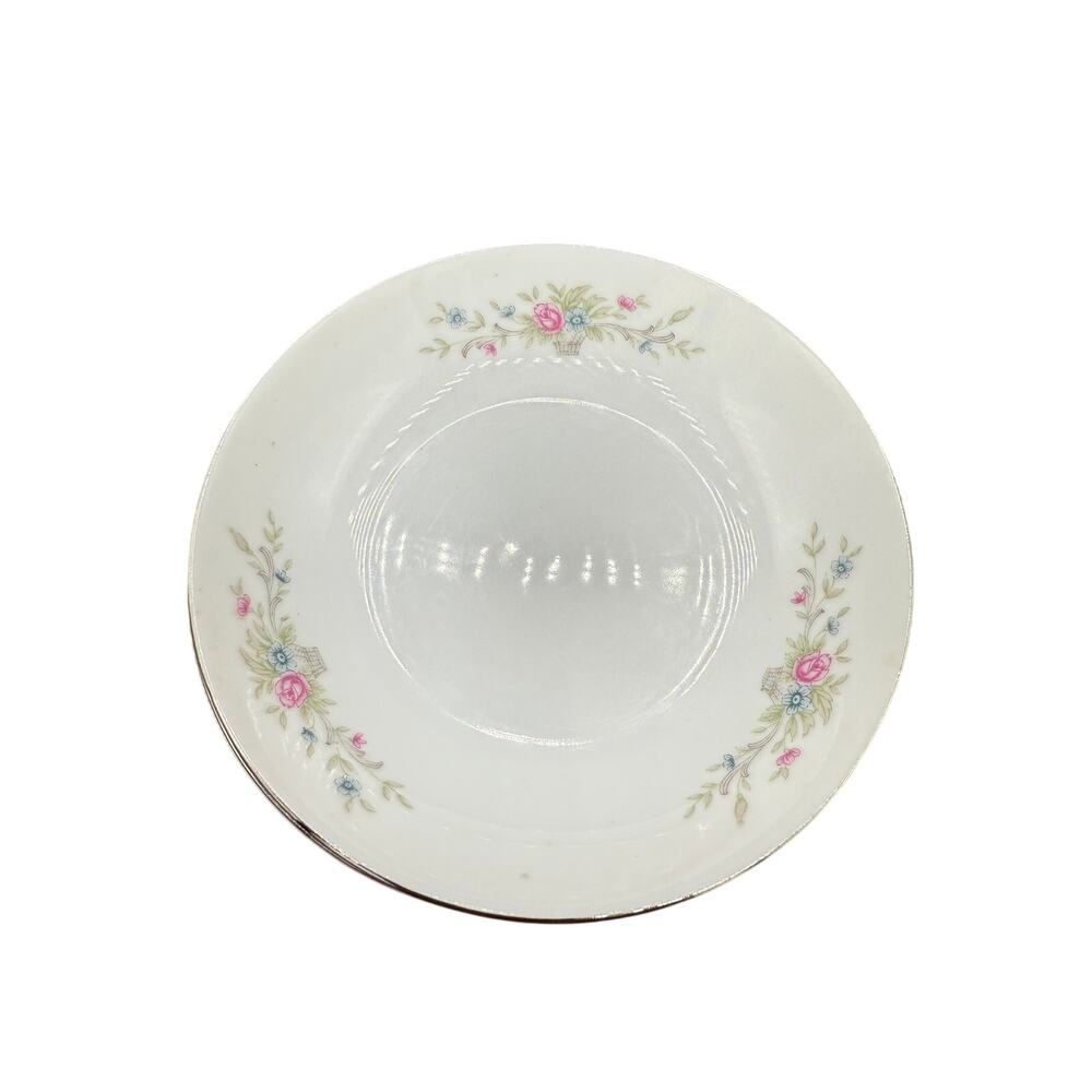 set of 6 Vtg Florenteen Fine China salad Plates Fantasia Pattern Made in Japan